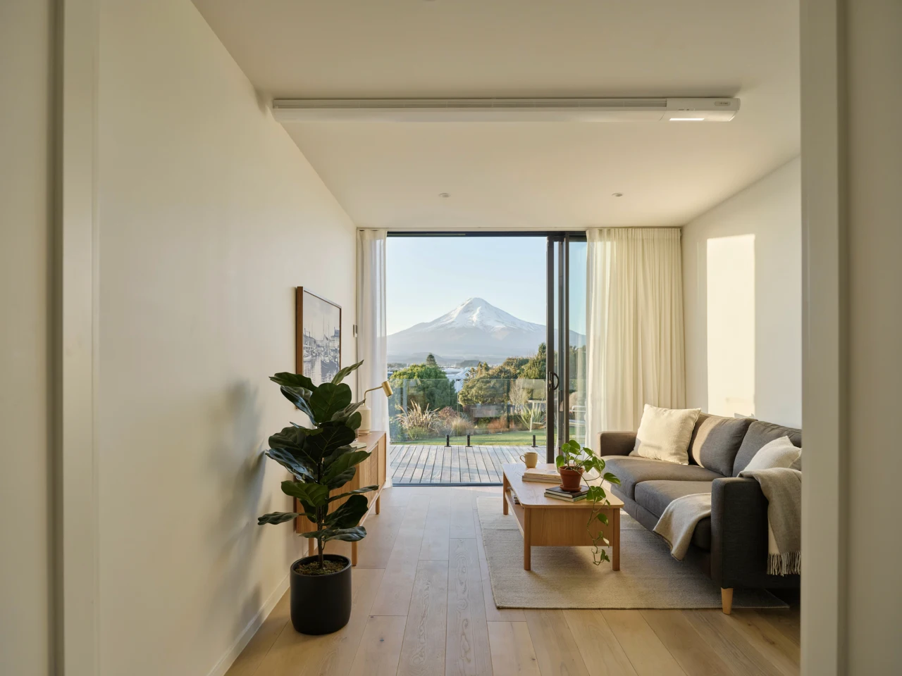 Ducted heat pump in New Plymouth living room
